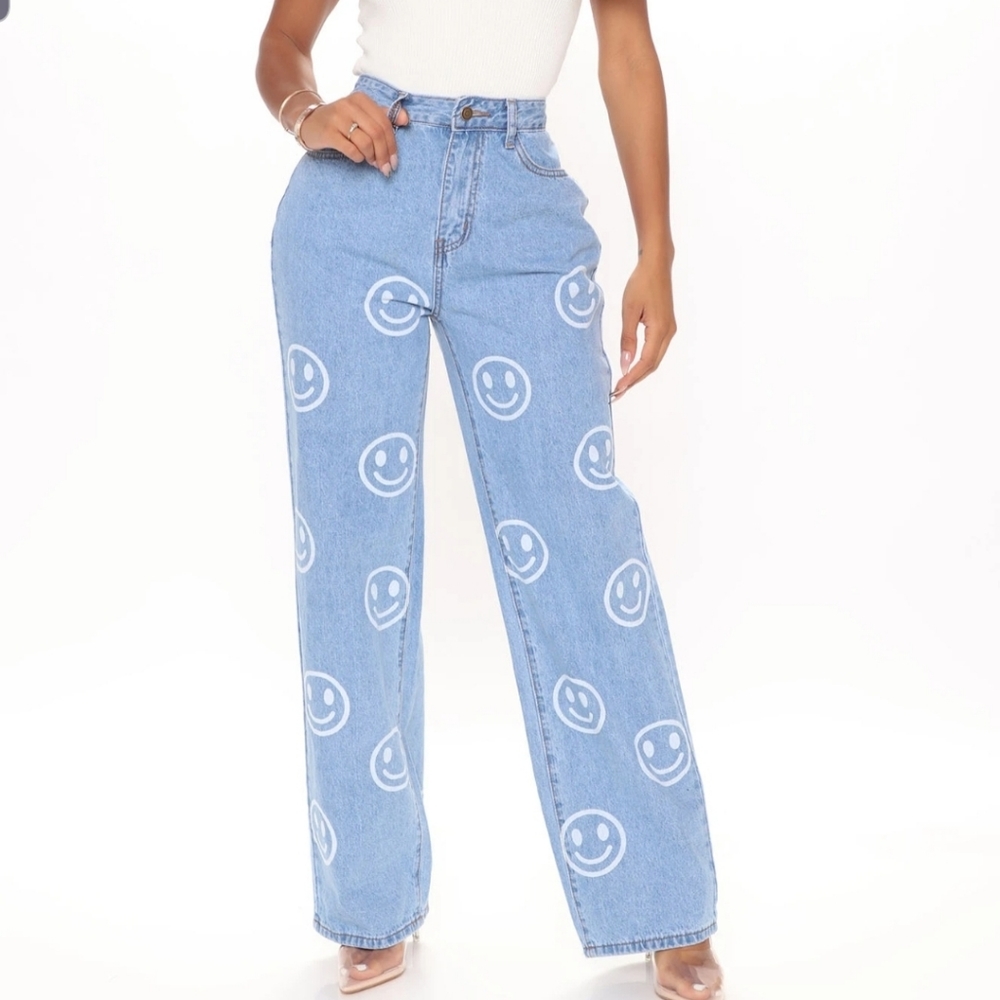 Smile You're On Camera Boyfriend Jeans